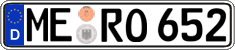 German license plate, Regular plates