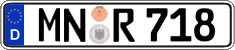 German license plate, Regular plates