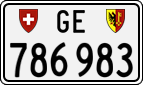 License plate of Switzerland, Cars