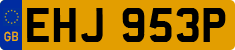 License plate of the United Kingdom, 1963 year system