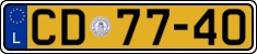 License plate of Luxembourg, Diplomatic