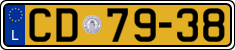 License plate of Luxembourg, Diplomatic