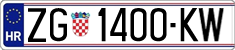 License plate of Croatia, Vanity Plates