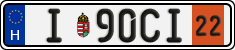 license plates of Hungary, Temporary (2022)