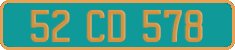 French license plate, Diplomatic