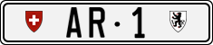 License plate of Switzerland, Cars