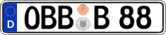 German license plate, Regular plates