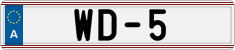 License plate of Austria, Diplomatic