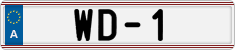 License plate of Austria, Diplomatic