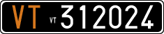 License plate of Italy, Cars (1927 year series)