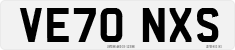 License plate of the United Kingdom, 2001 year system