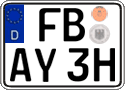 German license plate, Plates for oldtimers (type 