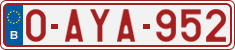 License plate of Belgium, Regular plates (2010)