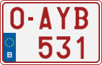 License plate of Belgium, Regular plates (2010)