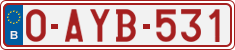License plate of Belgium, Regular plates (2010)