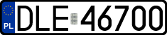 License plates of Poland, Regular car plates