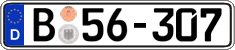German license plate, Diplomatic