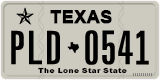 Texas, Regular plates (2012) (АBC-1234)