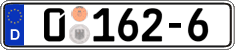 German license plate, Diplomatic
