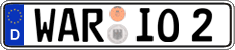 German license plate, Regular plates