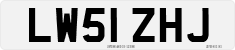 License plate of the United Kingdom, 2001 year system