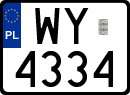 License plates of Poland, Special vehicles and motorcycles