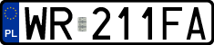 License plates of Poland, Regular car plates