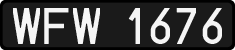 License plates of Poland, 1976 year system