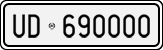 License plate of Italy, Cars (1927 year series)
