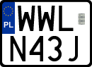 License plates of Poland, Special vehicles and motorcycles