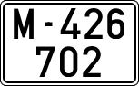 License plates of Spain, 1900 year series