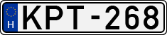 license plates of Hungary, Cars (1990)