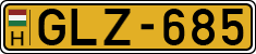 license plates of Hungary, Commercial vehicles (1990)