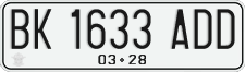 License plate of Indonesia, Regular plates