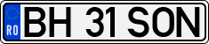 License plate of Romania, Regular plates