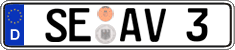 German license plate, Regular plates