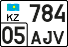 License plate Kazakhstan, Private owners (2012)