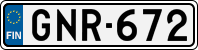 License plate of Finland, Cars