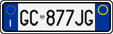License plate of Italy, Cars (1994 year series)