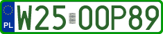 License plates of Poland, Professional plates