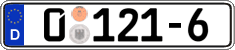 German license plate, Diplomatic