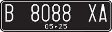 License plate of Indonesia, Regular plates