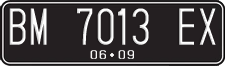 License plate of Indonesia, Regular plates