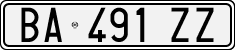 License plate of Italy, Cars (1994 year series)