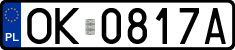 License plates of Poland, Regular car plates