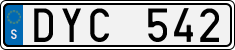 License plate of Sweden, Regular plates