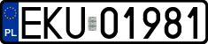 License plates of Poland, Regular car plates