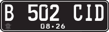 License plate of Indonesia, Regular plates