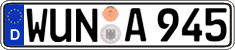 German license plate, Regular plates