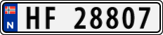 License plate of Norway, Cars